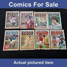 Scoop comics job lot x 8 - #181 182 185 187 188 189 190 191 RARE  (LOT#13537)