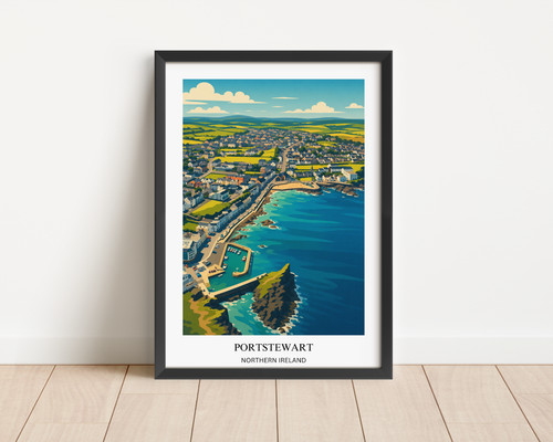 Portstewart print northern - print,