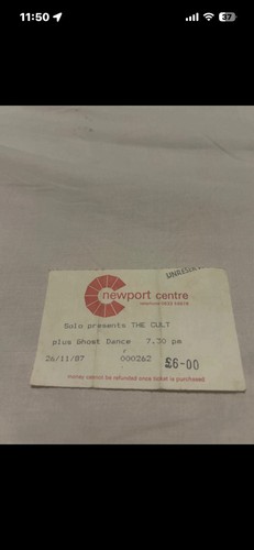 The cult gig ticket - the,