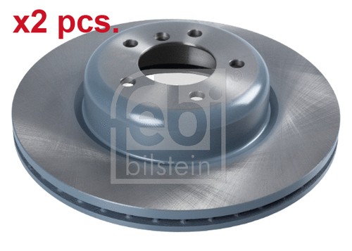 Pcs front brake disc - x2,