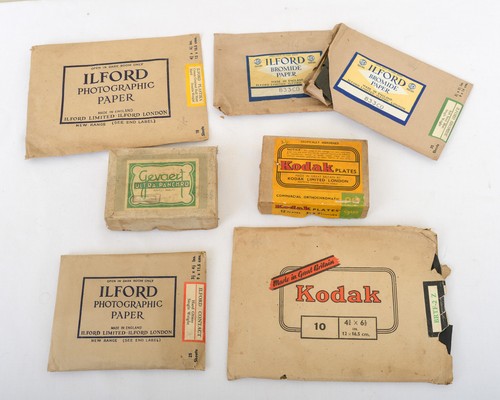 Vintage photographic paper and