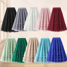 Womens Ruffle Tutu Skirt