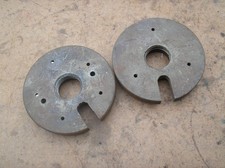 Small lathe Myford Boxford ? dog drive plate x2 FRS G4 130mm dia USED AS FOUND