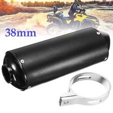 38 mm Black Motorcycle Exhaust Muffler For Dirt Pit Trail Bike 50CC-160CC