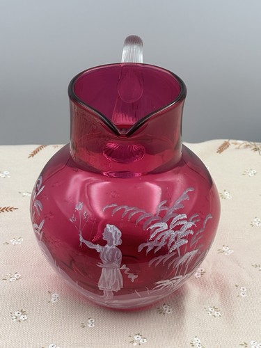 Mary gregory style cranberry - mary,