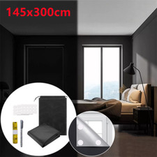 300x145cm Portable Blackout Blind Blinds Window Easy to Stick Travel and Bedroom