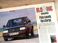 VW POLO G40 & GOLF GTi G60 1990 ORIGINAL CAR MAGAZINE REVIEW ROAD TEST