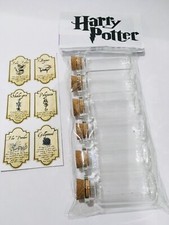 6 empty potion bottles harry