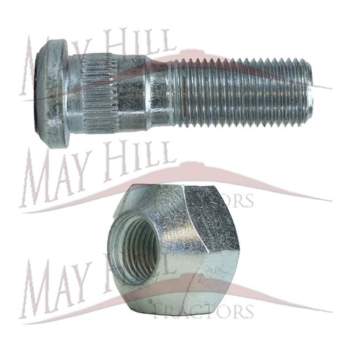 Rear wheel nut stud 9 - nut, &