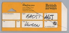 British Airways Boarding Pass