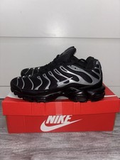 Men’s Black and Silver Nike TNS Air Max Plus Size Uk 7