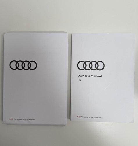 Audi owners manual handbook - audi,