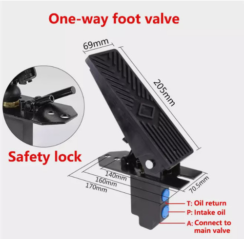 1pc excavator hydraulic - 1pc, foot