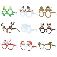 9x Novelty Christmas Glasses | Xmas Party Fancy Dress | UK Seller