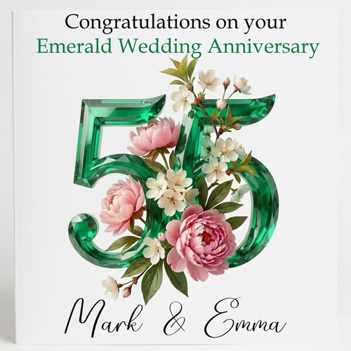 Personalised 55th wedding - 55th,