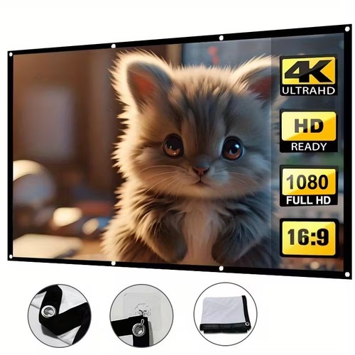 150 projector screen - -150", hd