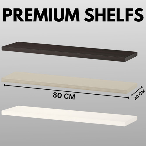 Floating wall shelf 80x20cm - wall,