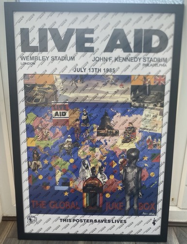 Framed live aid - framed, poster/print