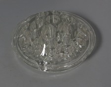 Vintage clear glass flower - clear,