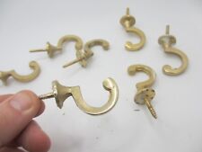 Vintage Metal Picture Hook Key Hanger Hanging Frame Blind Cord Tie Gold - £3each