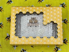 Slice of raw honeycomb from