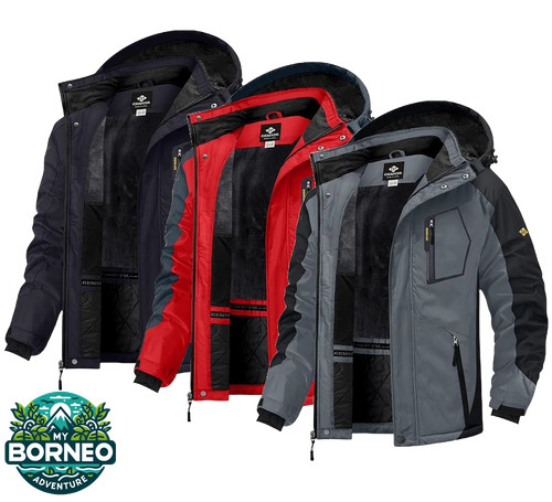 Mens winter ski snow jacket - snow,