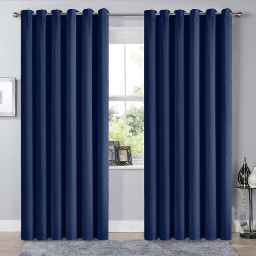 Blackout curtains pair eyelet - curtains,