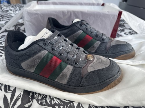Men gucci canvas trainers - gucci,