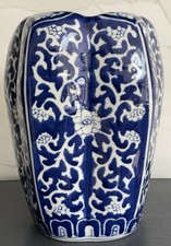Chinese Ceramic Ginger Jar Blue White Vase