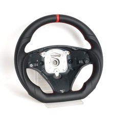 Manual leather flat steering - manual,