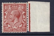 GB GV 11/2d PENCF Flaw, Royal Cypher, Chestnut. MM. Cat £175.