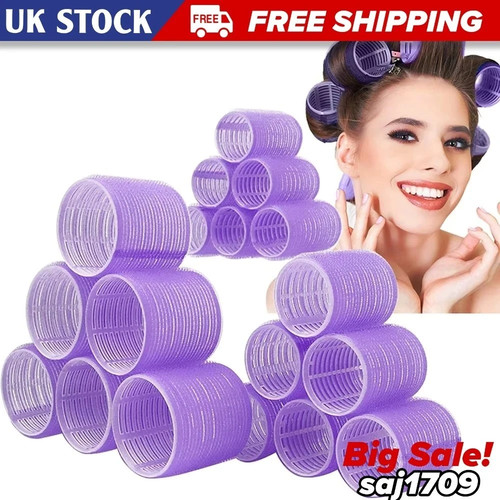 6pcs self grip hair rollers - 6pcs,