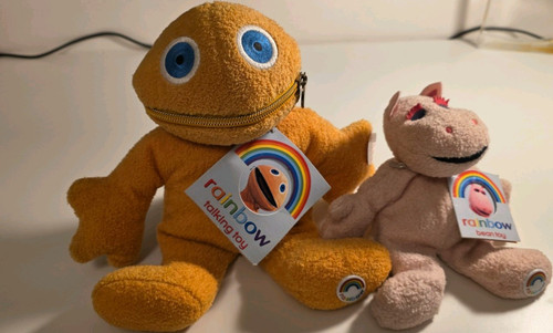 Rainbow vintage talking plush - rainbow,
