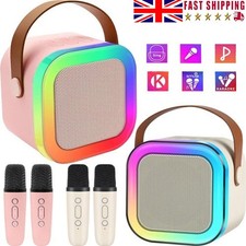 Kids Mini Karaoke Machine, Portable Karaoke Speaker With 2 Wireless Microphones