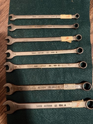 Vintage action wrench set - wrench,