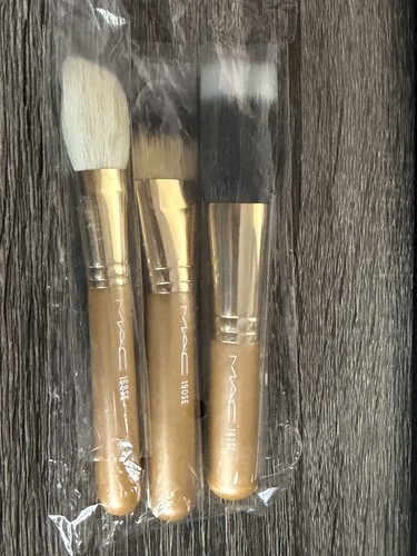 Mac makeup brush set gold - mac,