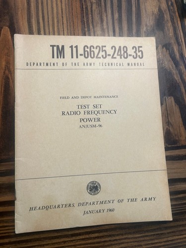 Vtg 1960 6625 - 1960, 11-6625-248-35