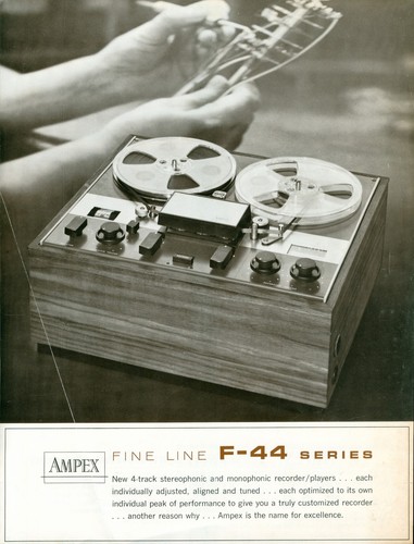 1963 ampex reel to - f-44,