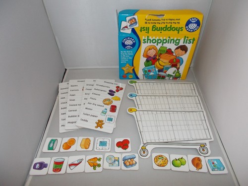 Orchard game shopping list - game,