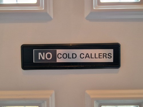 Cold callers self adhesive - callers,