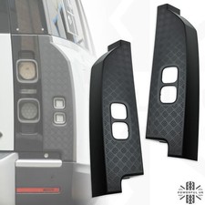 Rear corners Chequer Protection trim for Land Rover Defender L663 90 110 130 X