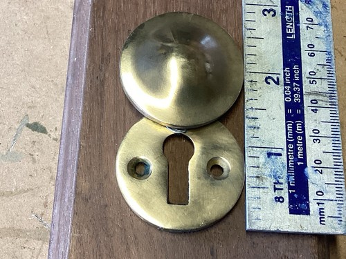 Reclaimed brass keyhole - reclaimed,