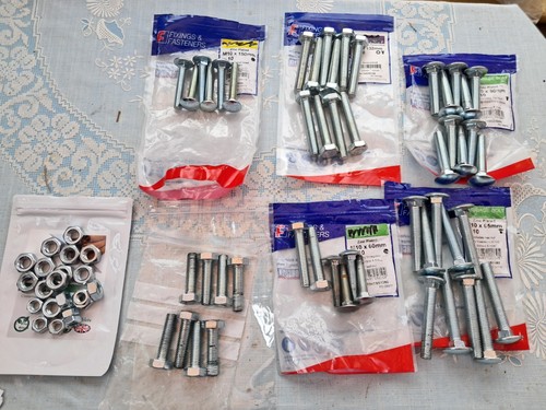 Bolts and nuts mixed lengths - mixed,