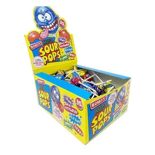 Bobby mega sour - sour, lollipops