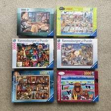 6 x Ravensburger Jigsaw Puzzle Bundle Job Lot 1000 pieces Art Fantasy London VGC