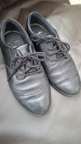 Girls clarks black leather - clarks,