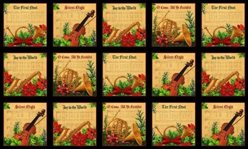 Musical christmas instruments - musical,