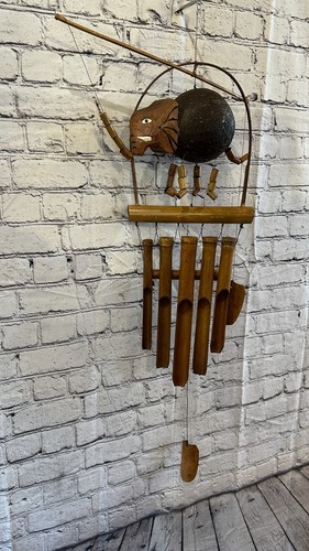 Elephant with chimes bamboo - with,