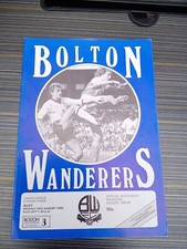 Bolton Wanderers v Bury 26/08/85 Division 3