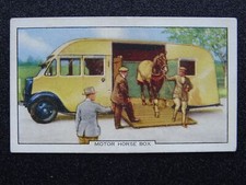RACEHORSE MOTOR HORSE BOX Horse Racing Scenes by Gallaher Ltd 1938